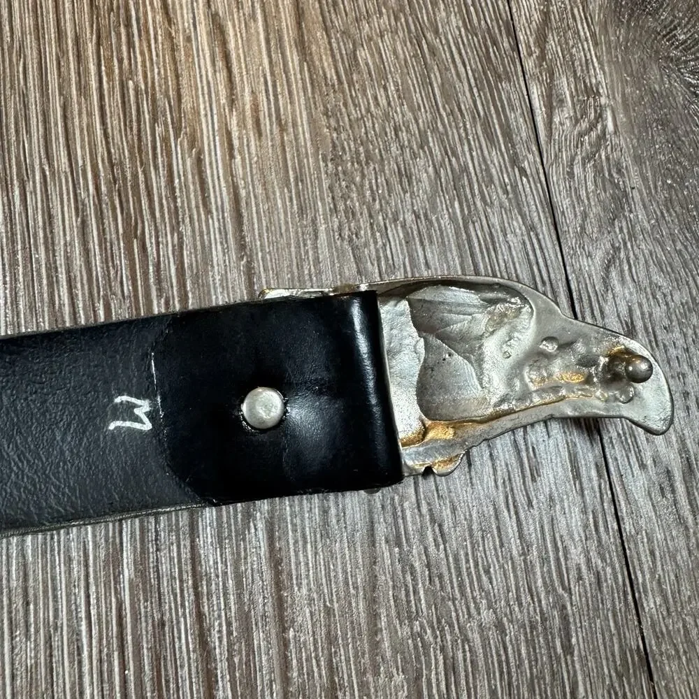 Women’s Vintage 80's belt KIPPY’S EAGLE Rhinestones Runway 1980’S Medium